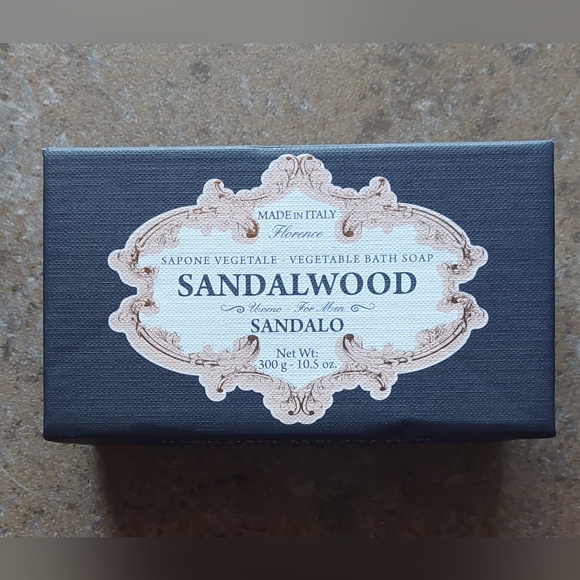 🔥 Sandalwood Soap Sapone Men Vetiver Pure Vegetable Italy Profumato 10.5 OZ. - Picture 1 of 3